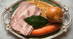 Recept: Purée de pois cassés au jambon